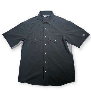 Club Ride Pearl Snap Shirt‎ M Vented Performance Cycling
